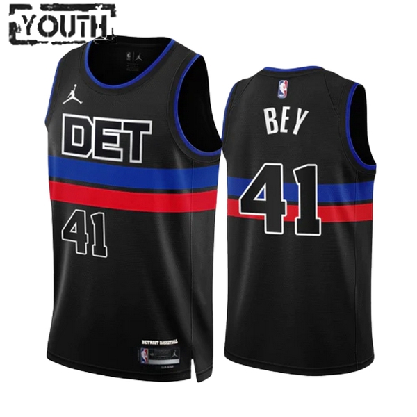 Detroit Pistons Trikot Saddiq Bey 41 Jordan 2022-23 Statement Edition Schwarz Swingman - Kinder Detroit Pistons Trikot Saddiq Bey 41 Jordan 2022-23 Statement Edition Schwarz Swingman - Kinder